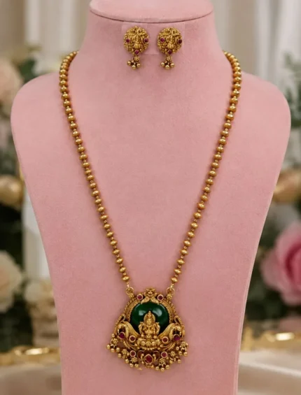 Padma Lakshmi Temple Necklace Set