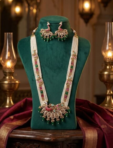 Peacock (Mayur) Motif Necklace Set